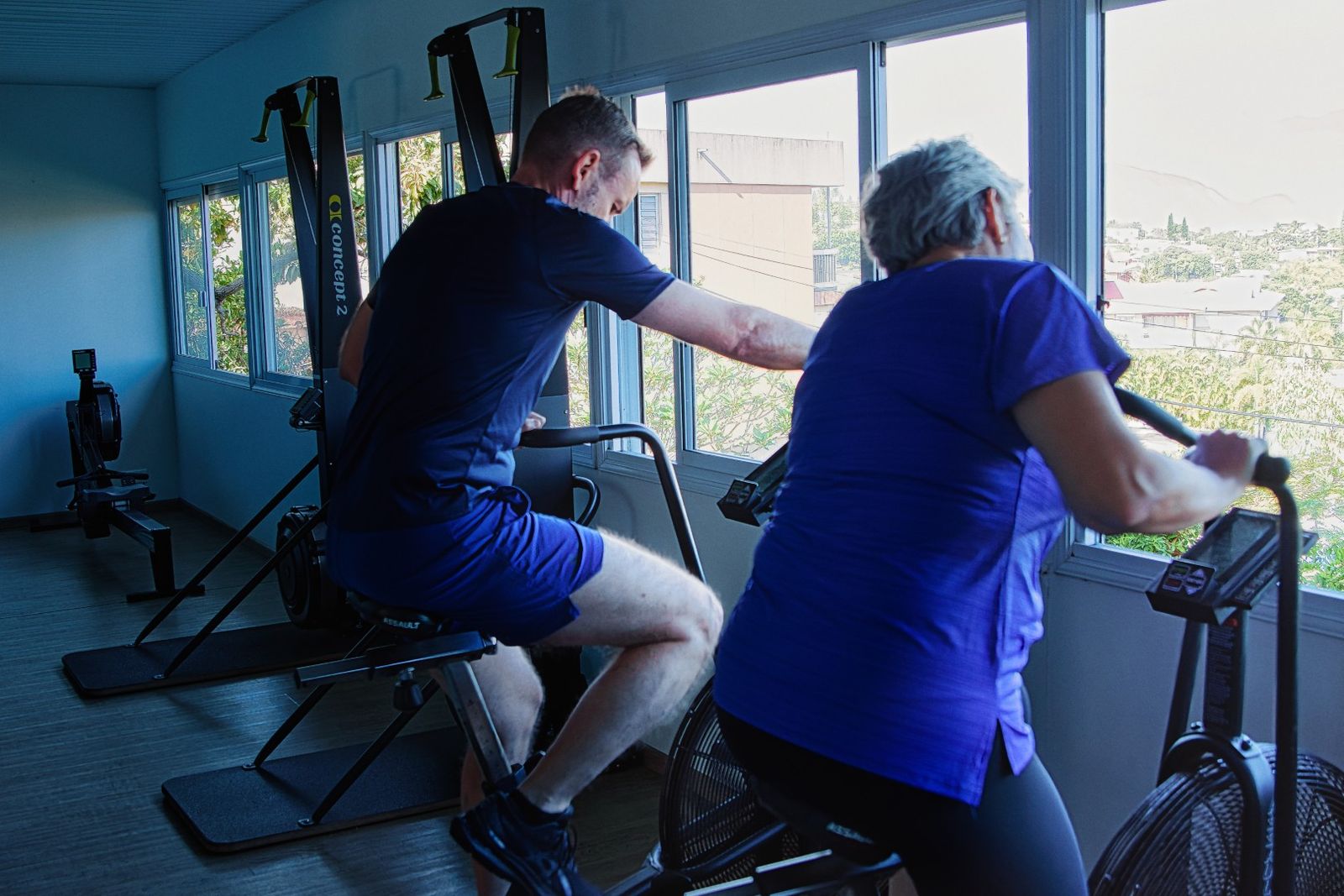 Séance duo sur vélos au club Mind&Body